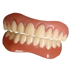 חידוש ליל כל הקדושים שיניים קדמיות פלסטיק כיסוי שיניים רך פלטה צעצוע מחזיק תותבות הלבנת סיליקון