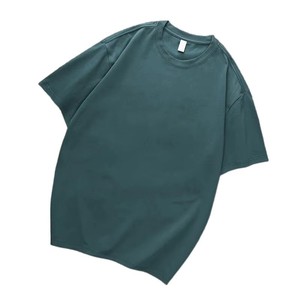 เสื้อยืดแฟชั่นสำหรับผู้ชายทรงโอเวอร์ไซส์ผ้าคอตตอน100% ไหล่ตกโลโก้ออกแบบได้ตามต้องการ - Product Image 4