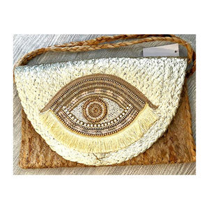 Bolso de hombro plisado a la moda para mujer más vendido, Asa con cuentas, bordado, cierre de cremallera, borla, Color sólido, precio bajo, India - Product Image 5