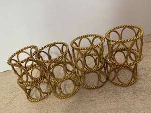 Design classique Top vente plaqué or ronds de serviette à la main Antique forme ronde taille personnalisée rond de serviette à grand prix - Product Image 6