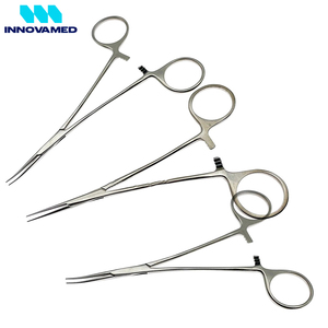 INNOVAMED-Pinza de bloqueo de pinza Kelly, pinza hemostática quirúrgica curvada recta, 14cm - Product Image 5