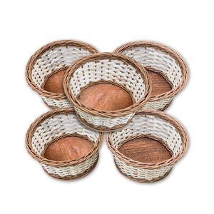 Elegant <b>Round</b> RATTAN <b>BASKETS</b>: Create a Relaxing Bedroom Atmosphere with Rattan <b>Baskets</b> with High Quality - Product Image 1