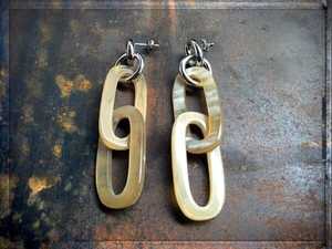 Boucles d'oreilles en corne de buffle de qualité en gros avec perle Bijoux à la mode d'inspiration vintage pour la décoration d'anniversaire - Product Image 3