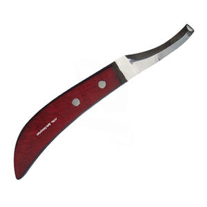 Herramientas de Herrador, Cuchillo para Cascos de Acero Inoxidable Reutilizable, Súper Afilado, para Diestros, Mango de Madera, Herramienta Profesional para un Corte Preciso - Product Image 4