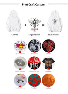 320gms French Terry primavera otoño Alta Calidad Algodón Sudadera con capucha pulóver sudadera venta al por mayor impresión personalizada hombres sudaderas con capucha - Product Image 3