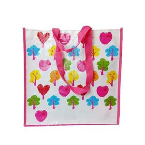 Bolsa de Compras Personalizable de Tela Tejida de PP con Asas de Tela No Tejida/Cinta de PP para Supermercados y Exposiciones - Product Image 2