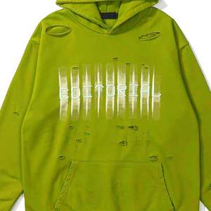 Sudaderas con capucha desgastadas lavadas con ácido de gran tamaño personalizadas Sudaderas con capucha vintage de gran tamaño rasgadas al por mayor Sudadera con capucha de peso pesado - Product Image 6