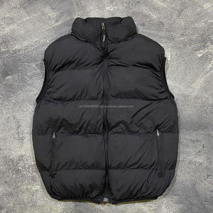 Chaqueta de invierno personalizable para hombre, chaleco ligero con soporte de burbujas, diseño sin mangas empacable, estilo callejero de talla grande - Product Image 1