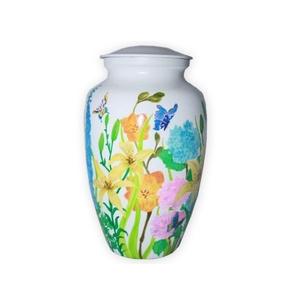 Urnas de cremación de aluminio con temática de puesta de sol para cenizas humanas Suministros de entierro funerario Urnas de imagen de cenizas grandes de alta calidad - Product Image 6