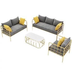 Fauteuil de bureau moderne pour la maison avec coussin en cuir et structure en fer GSD68063 - Product Image 6