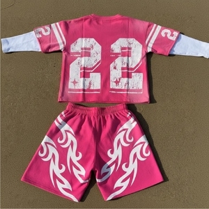 Wholesale Eco-Friendly Solid Front Logo Men Summer Tracksuit Casual Matching 2-Piece Sets T-Shirts and Shorts - Product Image 2