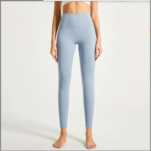 Pantalon de yoga élastique à boucle latérale de qualité supérieure leggings femme taille moyenne avec poches pour un stockage sécurisé pendant les entraînements - Product Image 6