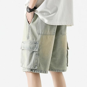 2025 New Hot Selling Eco-Friendly <b>Denim</b> Shorts Men's 100% Cotton Rugged Mid Waist Relaxed Stretchable Straight Style - Product Image 6