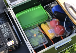 SOLO WILD Cucina Portatile da Campeggio Esterno <span class=keywords><strong>Cucinotto</strong></span> Mobile da Picnic Scatola Pieghevole per Riporre Fornello Integrato - Product Image 5