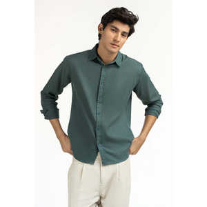 Camisas Casuales para Hombre, 100% Algodón Popelina, Doble Botonadura, Transpirables y Antiarrugas, Corte Regular para Oficina, Suministro ODM - Product Image 4