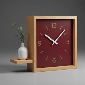 ICON CUSTOMIZED WOODEN WALL CLOCK FOR ELEGANT HOME DECOR MODERN Bamboo Body with Natural Rosh for Wedding Occasions - Product Image 4