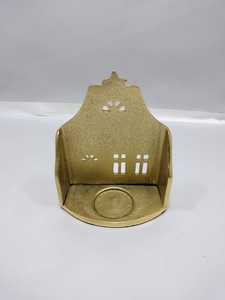 Porte-bougie chauffe-plat en métal doré gaufré pour décoration de Noël, lanterne chauffe-plat, centre de table pour la maison, au prix le plus bas. - Product Image 2