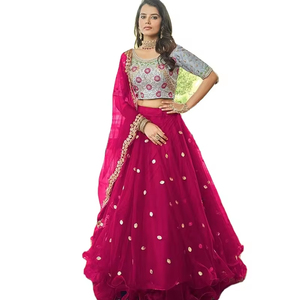Lehenga Choli By Fab Zone Dernier Créateur de filet lourd - Product Image 1