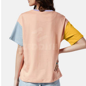 Camiseta de manga corta para mujer, camiseta de Color personalizada de último diseño para mujer, ropa de verano, nuevo diseño - Product Image 3