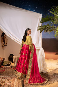 Robe afghane traditionnelle pour femmes, couleur avec détails dorés, parfaite pour les occasions culturelles et spéciales - Product Image 2