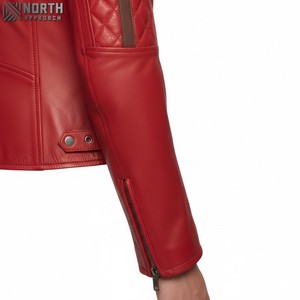 Top tendance Premium femmes bicolore couleur cuir veste en gros bas quantité minimale de commande 100% haute qualité hiver chauffé mode dames - Product Image 4