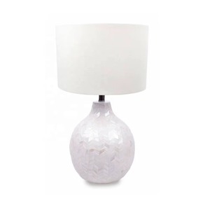 Recién llegado, lámpara de mesa de nácar sin sombra, elegante lámpara de mesita de noche, boda, hogar, oficina, decoración interior, Luz - Product Image 3