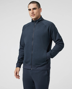 Veste décontractée pour homme de haute qualité, style bomber, avec fermeture éclair sur le devant et poignets et bas de manches côtelés. - Product Image 2
