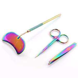 Espejos de pestañas de acero inoxidable al por mayor de alta calidad en nuevos colores diferentes formas con embalaje personalizado tipo de punta puntiaguda - Product Image 5