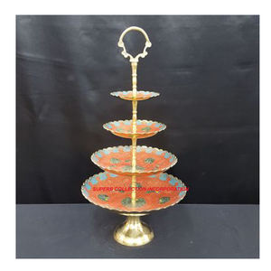 ชามยืนชอกโกแลตแบบสองชั้นหรูหราพร้อมกิ่งไม้แฮนด์เมด - Product Image 2