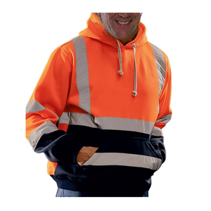 Hi VIS เสื้อฮู้ดป้องกันการก่อสร้างสะท้อนแสง, เสื้อฮู้ดอบอุ่นในฤดูหนาวมองเห็นได้ชัดเจนสำหรับกีฬาบันเทิงทำงานฤดูหนาว - Product Image 1