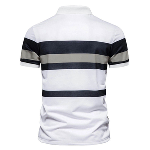 Nuevos polos de colores en contraste para hombres, polos de algodón de diseño superior para hombres, polos transpirables de moda de verano para hombres - Product Image 5