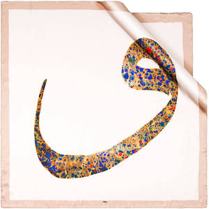 Colorful Aker Designer Digital Print Polyester <b>Square</b> <b>Scarf</b> - Product Image 1