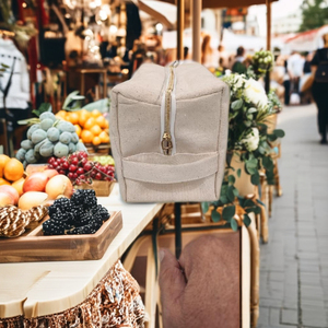 Women's Eco-Friendly Multicolor Stripes Nylon Woven Zipper Hand Pouch <b>Bag</b> Fashionable Outdoor Shopping Case India Manufactured - Product Image 5