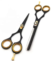 Kit de coiffeur professionnel Kit de cisailles à cheveux en acier inoxydable Salon et usage domestique outils d'amincissement et de coupe accessoires de coiffure