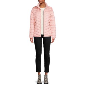 Chaqueta acolchada con Capucha ligera para mujer con logotipo personalizado de alta calidad, abrigo de invierno a prueba de viento para mujer - Product Image 2