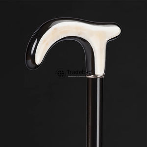 Mango de bastón de cuerno fuerte para uso resistente al aire libre y soporte para ancianos Tradebyd - Product Image 1