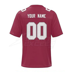Maillot de football américain personnalisé en gros, respirant, à manches courtes, de haute qualité, séchage rapide, 100% polyester - Product Image 6