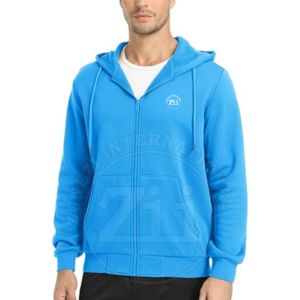 Sweat à capuche unisexe en molleton 310 GSM, imprimé par transfert thermique, brodé, uni, pour homme, streetwear d'hiver, 100% coton premium - Product Image 2