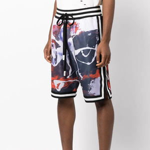 Short en maille unisexe Anime à motif personnalisé Short de jogging de basket-ball de haute qualité Short en maille pour homme de poche d'entraînement par sublimation - Product Image 3