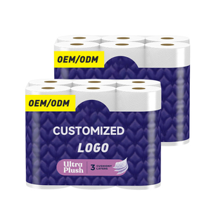 45 X Bamboo Pulp Antibacterial Eco-Friendly Jumbo Roll Ultra Luxury Quilted Soft Extra Absorbent 3 Ply Toilet <b>Tissue</b> - Product Image 2