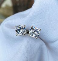 Boucles d'oreilles en argent sterling 925 avec zircon bleu, pierre précieuse naturelle, bijoux de luxe faits à la main, cadeau de luxe pour elle