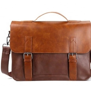Genuine Leather Soft <b>Laptop</b> <b>Briefcase</b> for Unisex Durable Business Use with Customizable Size Shoulder <b>Bag</b> BB-0033 - Product Image 1
