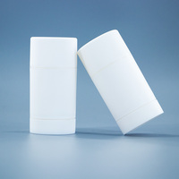 Tube vide de 50g pour déodorant, avec bouchon à vis, rechargeable, en PP, tube torsadé, couleur personnalisée, pour baume solide anti-transpirant, emballage OEM
