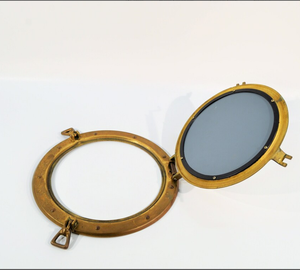 Premium QualityVintage Round Brass <b>Porthole</b> with <b>Mirror</b> Hot Selling Antique Brass Nautical <b>Porthole</b> Nautical Maritime - Product Image 1