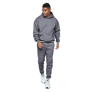 Custom Logo Fleece <b>Men</b> Unisex High Quality Reversible Eco-Friendly Heavyweight Winter Tracksuit Jogger Suit Set Sweatpants - Product Image 3