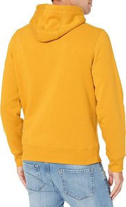Sweat à capuche pull-over unisexe respirant et écologique avec cordon de serrage pour hommes et femmes impression en polaire tricotée française avec logo personnalisé 300g - Product Image 2