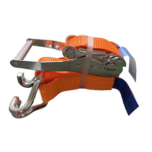 Sangles d'arrimage à cliquet ergonomiques EN12195-2 de 50 mm, 8 m, 9 m, 10 m, 12 m, 15 m, avec poignée longue, pour arrimage de cargaison 5000 kg, camions et remorques - Product Image 4