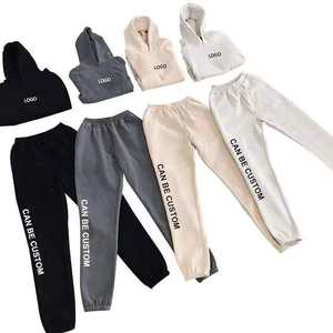 OEM 2025 Venta caliente mujeres casual liso personalizado impresión deportes algodón polar chándales recortada mujeres sudaderas con capucha conjuntos - Product Image 4