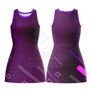Uniforme de Netball sin Mangas de Color Sólido, Talla Grande, Estampado, Duradero, Último Diseño 2026, Hecho a Medida - Product Image 3