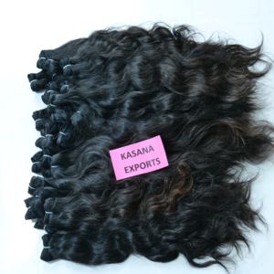 Extensions de Cheveux Humains Remy Non Transformés 100% Vierges Tressage Indien Tissage Cuticule Alignée Noir Couleur Naturelle femmes pas cher - Product Image 5